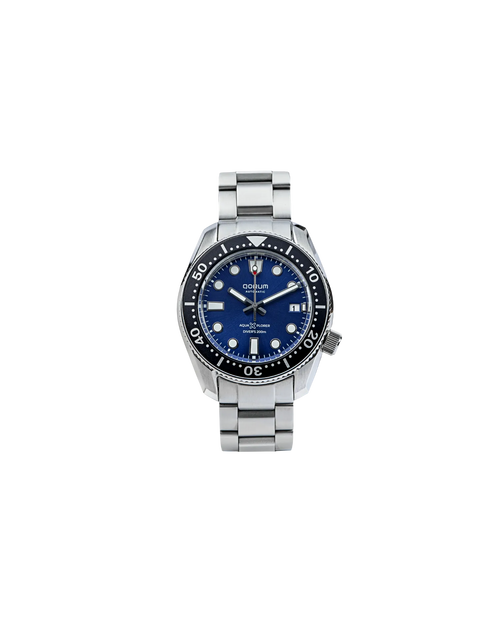 Qorum Aquaxplorer Men’s Automatic Watch - Royal Blue Dial, Date Display, Stainless Steel Strap