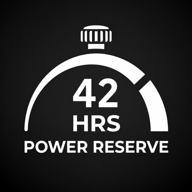 42 hrs. Power Reserve 