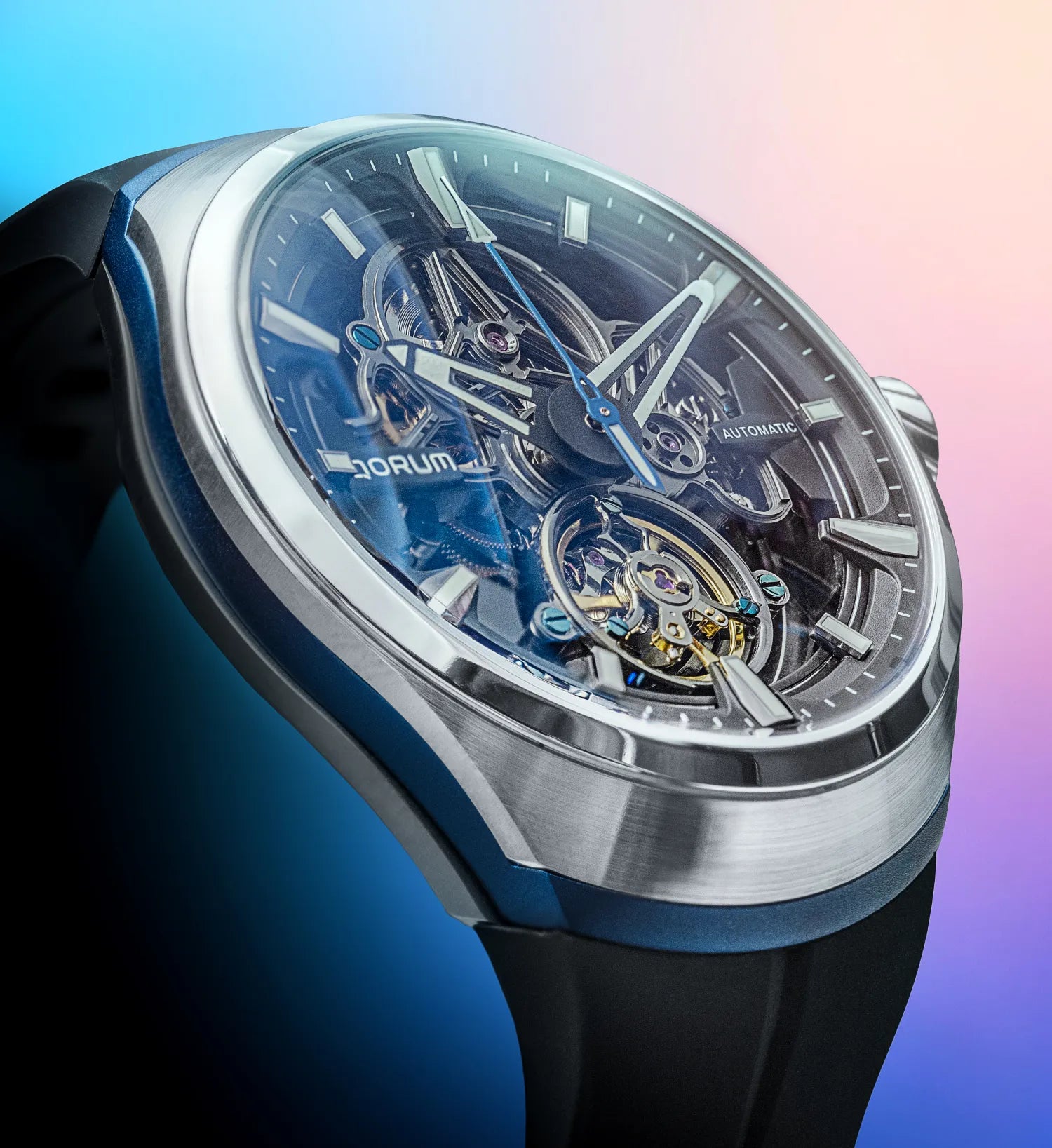 Qorum Equinox Men’s Automatic Skeleton Watch