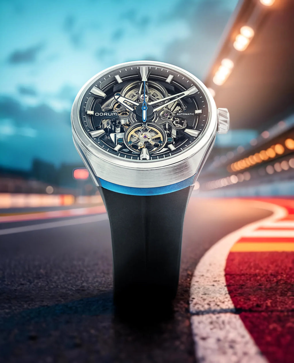 Qorum Equinox Men’s Automatic Skeleton Watch