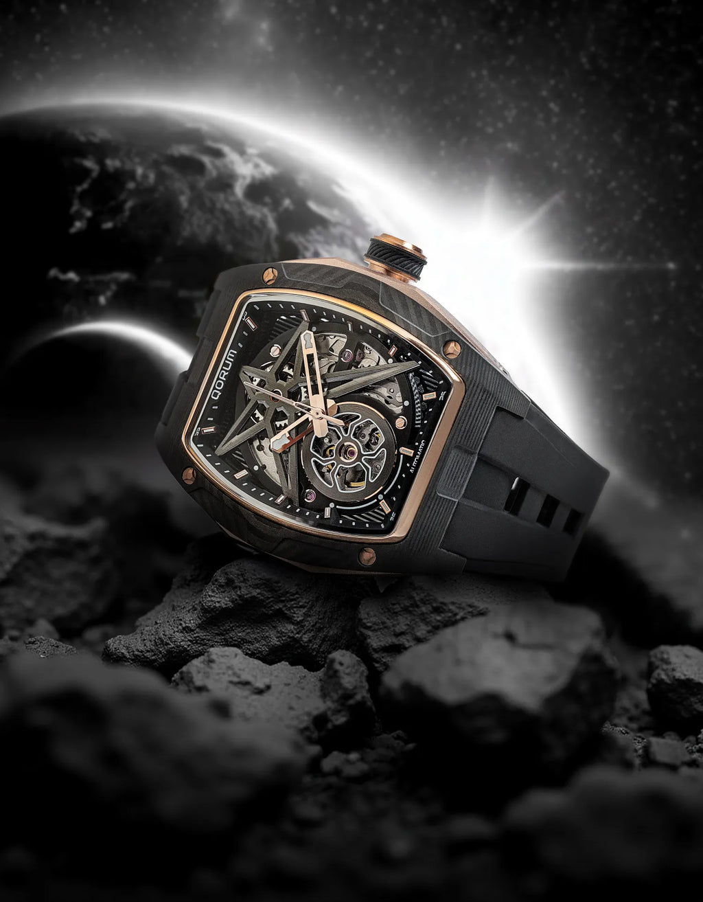 Qorum Equinox Men’s Automatic Skeleton Watch