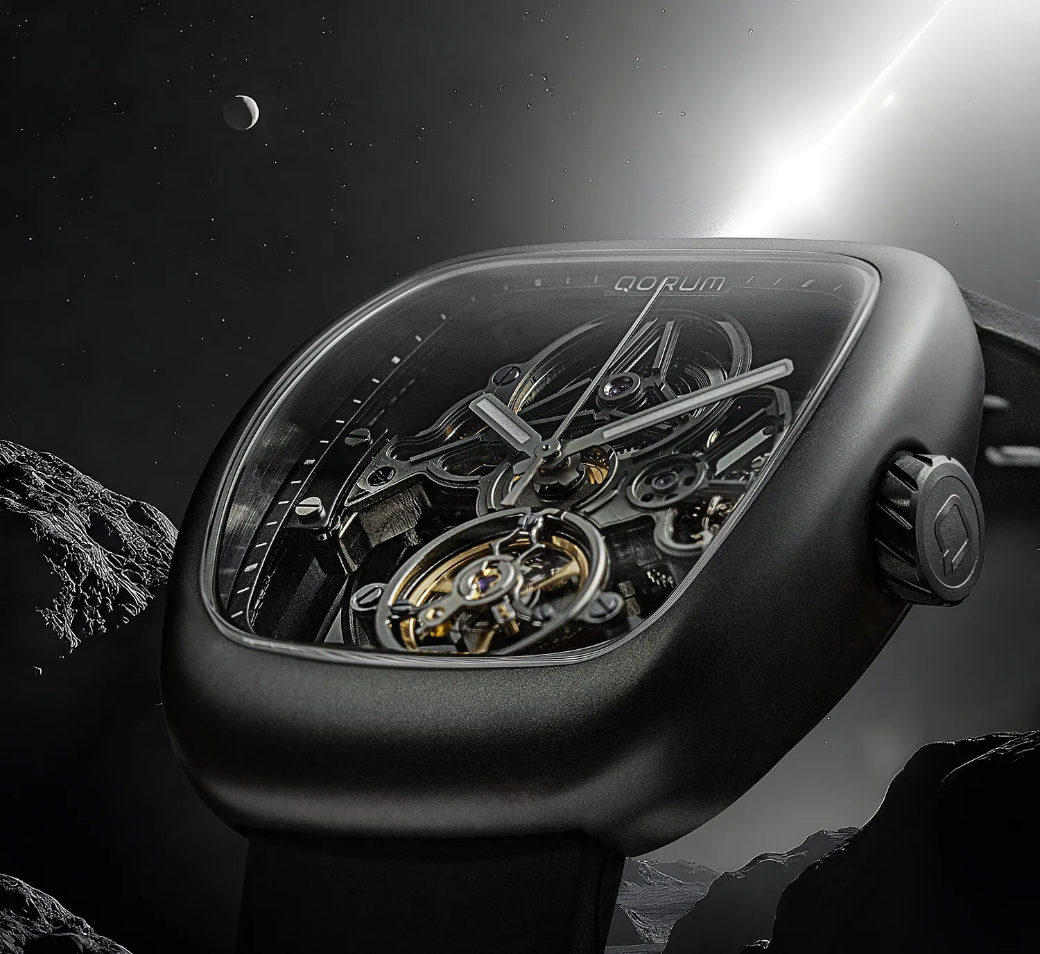 Qorum Equinox Men’s Automatic Skeleton Watch