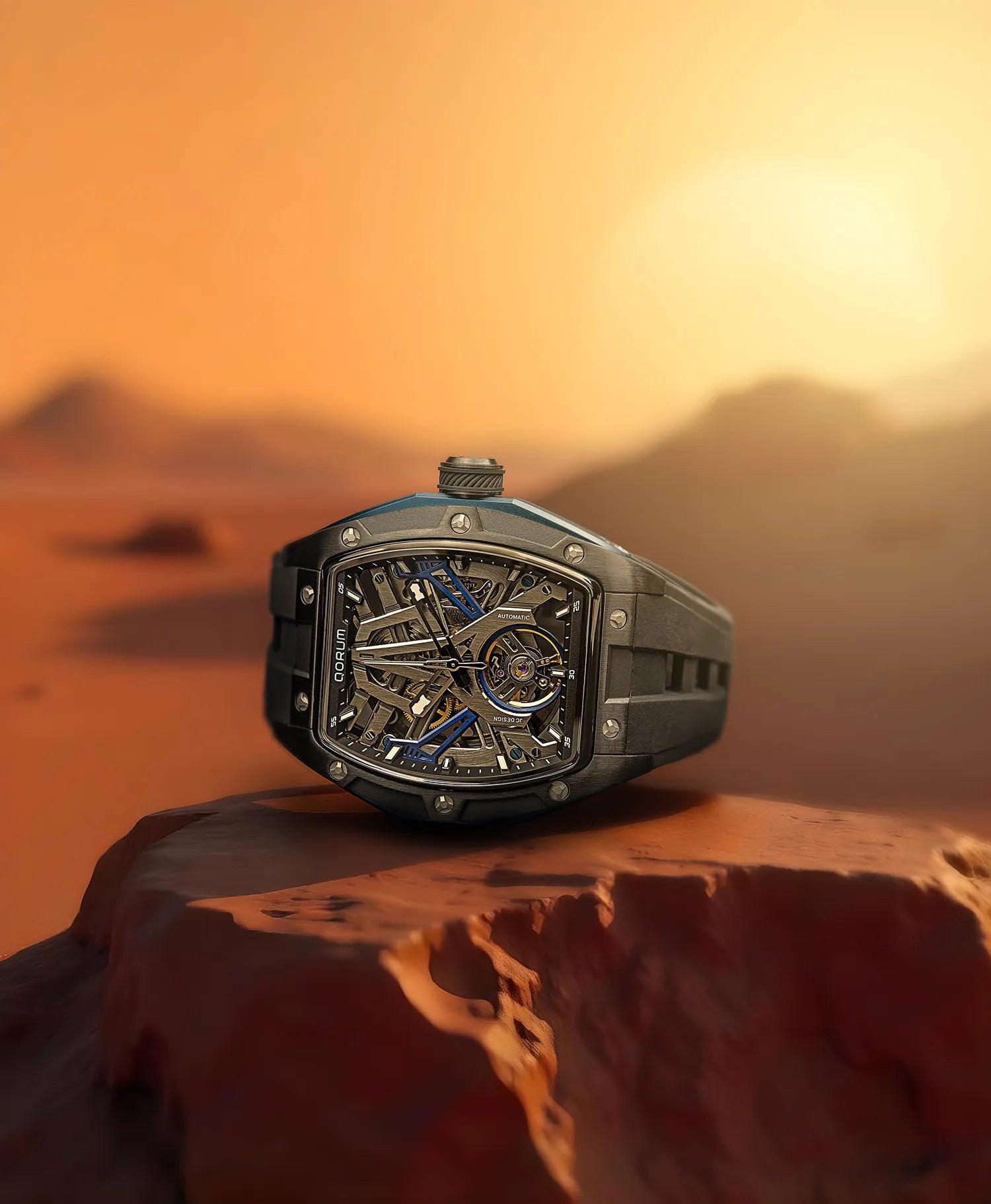 Qorum Equinox Men’s Automatic Skeleton Watch