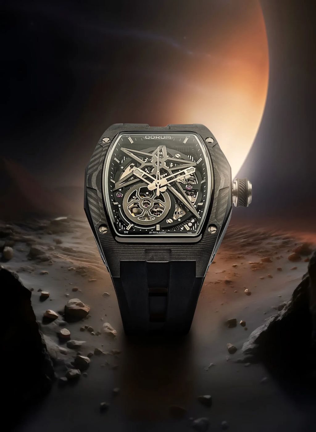 Qorum Equinox Men’s Automatic Skeleton Watch