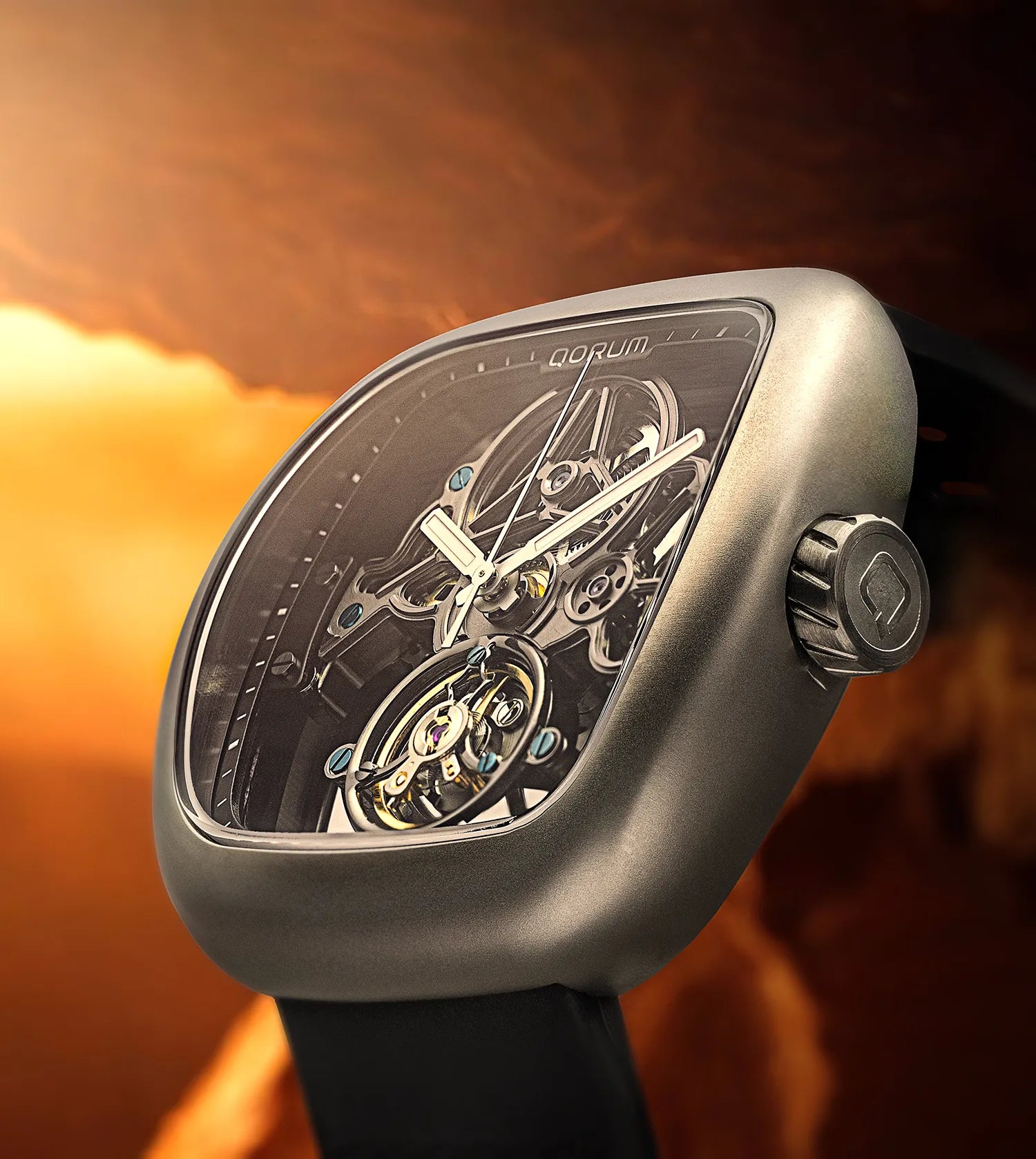 Qorum Equinox Men’s Automatic Skeleton Watch