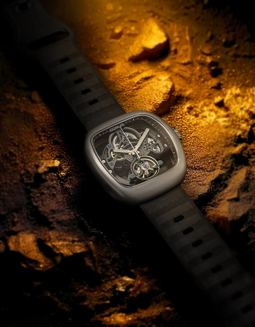 Qorum Equinox Men’s Automatic Skeleton Watch