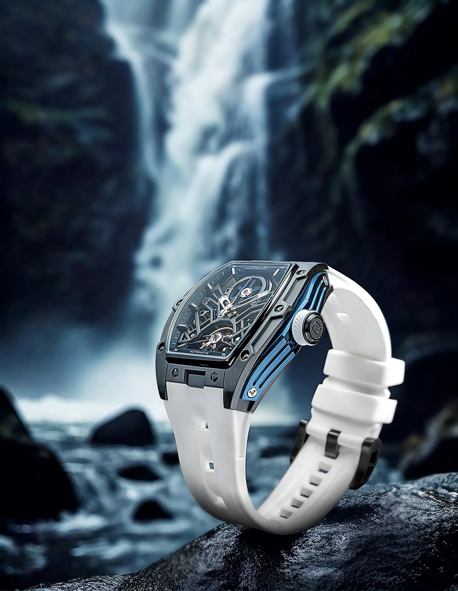 Qorum Equinox Men’s Automatic Skeleton Watch