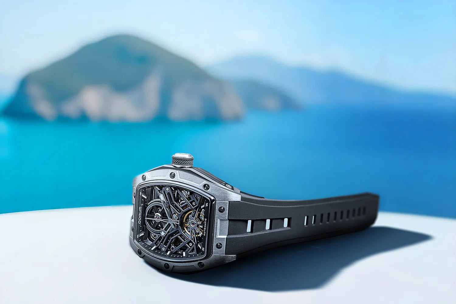 Qorum Equinox Men’s Automatic Skeleton Watch
